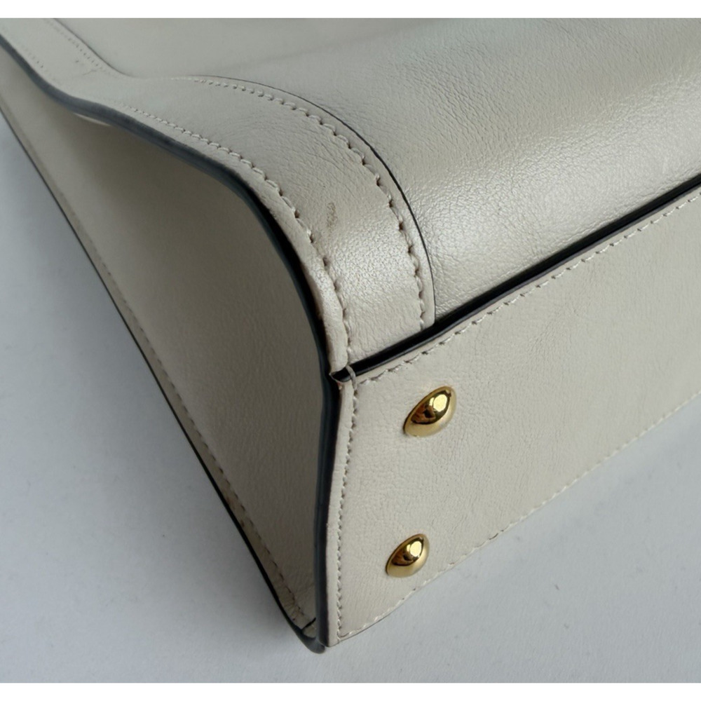 Gucci Diana Small Tote Bag in Beige with Orange Fluo Leather Bamboo Handles B5 - Picture 5 of 16